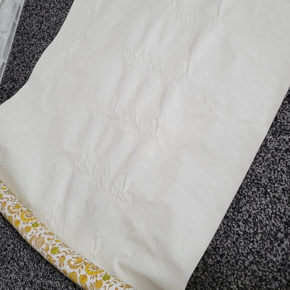 Vintage 70s Orange/Yellow/Green Floral Roll of Wallpaper, 27.5" wide - Picture 2 of 8